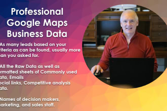 provide business data from google maps
