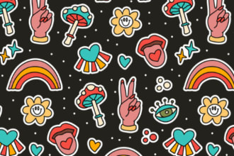 design unique seamless repeat  pattern design