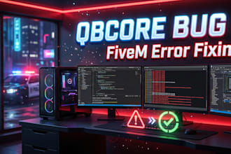 fix your qbcore framework bugs and errors for fivem