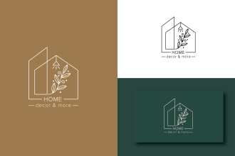 make home, house, farm, real estate, landscape logo design