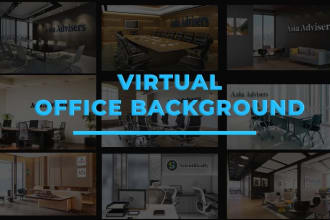 design virtual office background in 1 hour