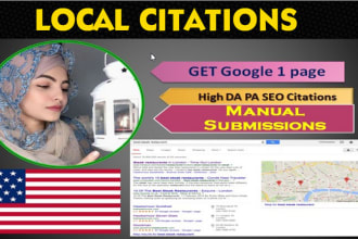 do USA local citations and directory submission for local business seo