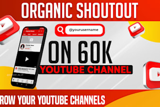 shoutout your youtube channel to 65k subscribers
