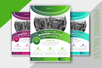do professional marketing digital business flyer design