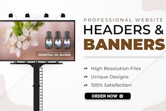 design astonishing and fabulous website banners and headers