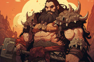 make dnd character design and concept art