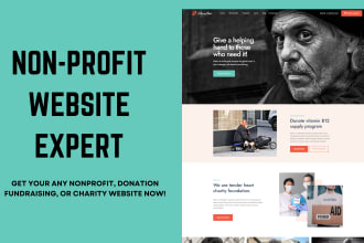 create a nonprofit, ngo, charity, or fundraising website with wordpress