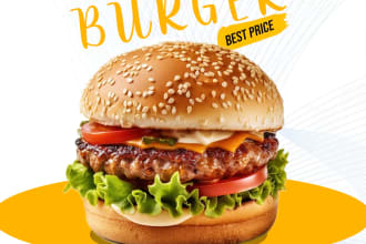 food banner and poster  design  fast delivery