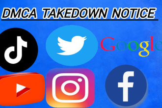 remove infringing content facebook,google,instagram,youtube,twitter under dmca