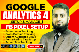 setup google analytics 4, meta pixel conversion api, server side tracking by GTM