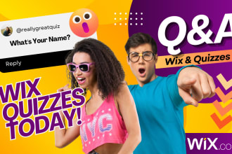 create a professional wix quiz website, quizzes, trivia, polls, survey