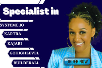 kartra website, systeme io website, kajabi, gohighlevel, builderall sales funnel