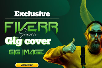 design catchy fiverr gig thumbnail,gig image or gig picture