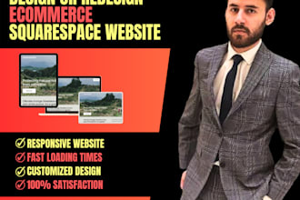 build squarespace ecommerce website for online business