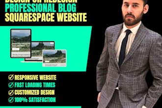 build squarespace blog website