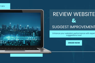 review your website and suggest improvements