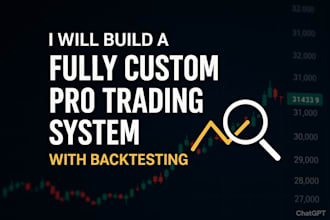 develop a fully custom pro trading system with backtesting