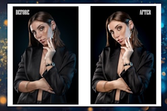 professionally retouch portraits, fashion, beauty, headshots