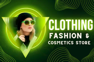 make fashion clothing website or cosmetic perfume store