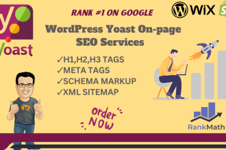 do complete onpage onsite wordpress, wix SEO for your website ranking