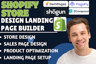 design shopify store pagetify shogun ecomposer gempage landing page builder