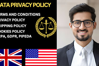 draft privacy policy, terms and conditions, cookies policy