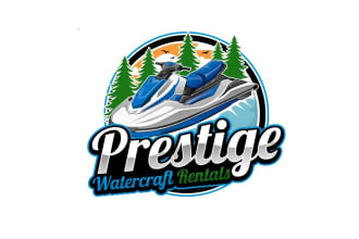 design high quality sports jet ski logo for your business with 24 hours