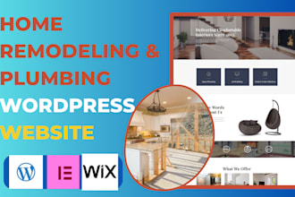 build home remodeling website, plumbing, flooring and cleaning service website