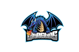 design high quality sports dragon logo for you with new concept