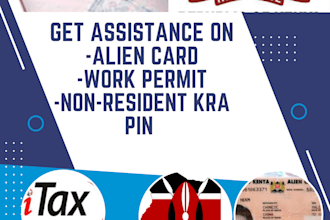 get alien card,kra pin and work permit in kenya