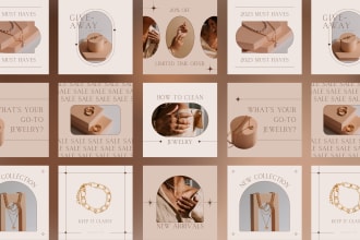 custom design instagram posts story with your branding in canva, adobe ps ai