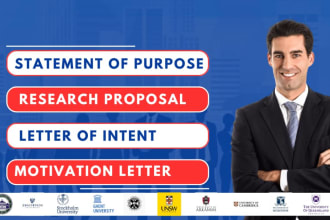 transform your statement of purpose or personal statement and motivation letter