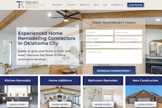 design modern remodeling website and renovation website