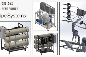 do product designs and 3d industrial designs with solidwork