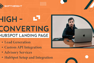 create custom hubspot landing pages, provide consultation