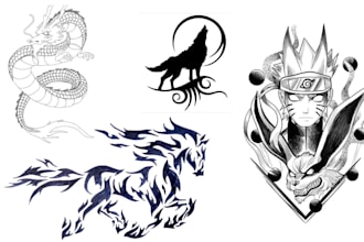 draw great tribal tattoo designs with pencil