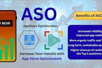 free boost app with expert aso to rank higher and 1st 5 order are free