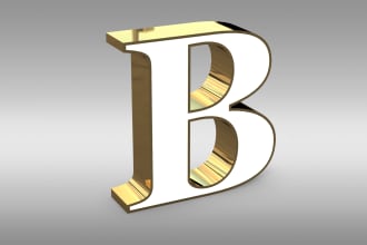 do 3d sign designs and 3d product rendering with solidwork