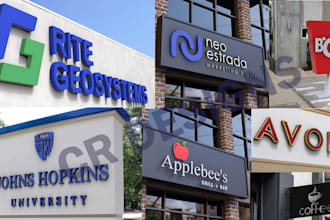 do 3d sign designs and 3d product rendering with solidwork