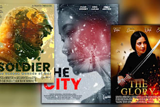 do a unique movie poster design, film posters