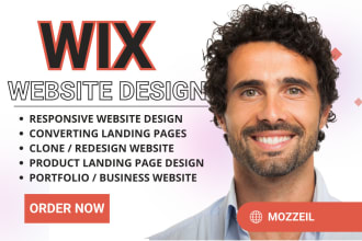 design, fix wix website, redesign wix online store, build wix business website