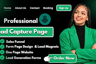 lead capture page landing page design lead generation lead capture form page