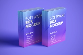 design digital product 3d mockup, packaging mockup in 24h