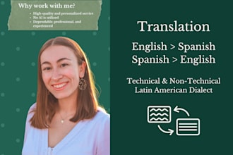 translate and proofread english and spanish documents