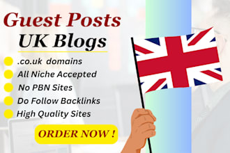 publish UK guest posts with niche relevant backlinks, UK websites