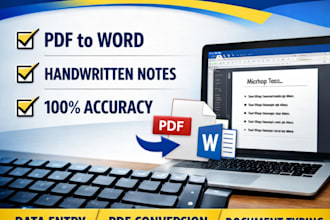 accurately type scanned documents and handwritten notes