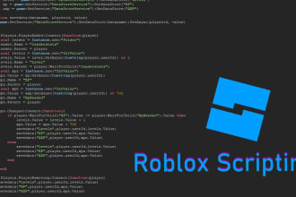 be your roblox studio scripter