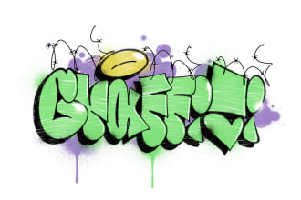design a unique graffiti style logo for your streetwear brand