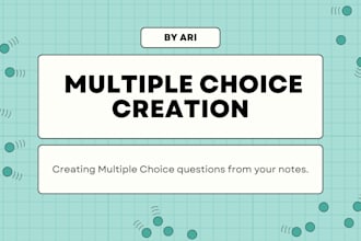 make custom multiple choice mcqs, true or false and more from pdf notes