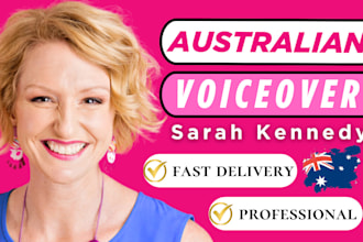 record engaging female australian voice over narration